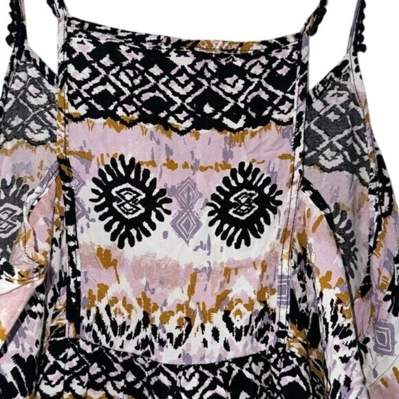 Elodie Womens Boho-Style Sleeveless Summer Dress L Rayon Multicolor - Picture 7 of 9